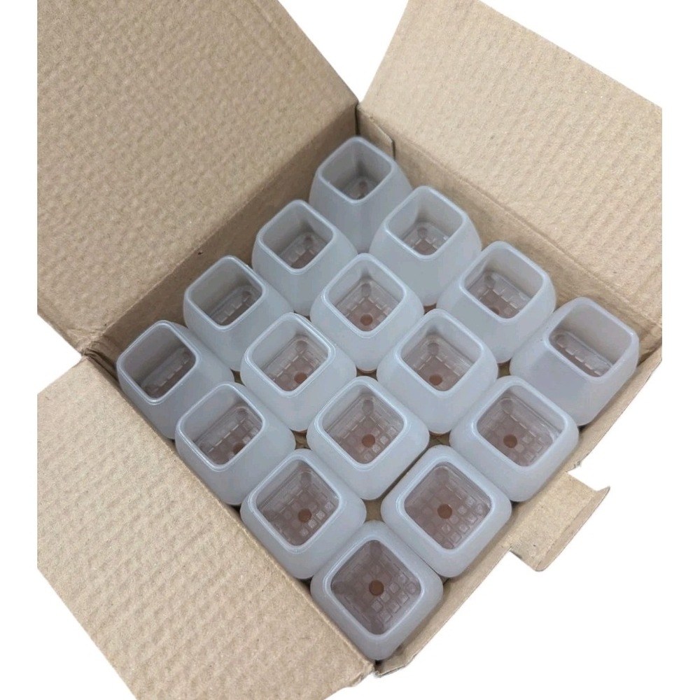 16 PCS 3/4" Small Chair Leg‎ Floor Protectors - Silicone/Felt Pads
